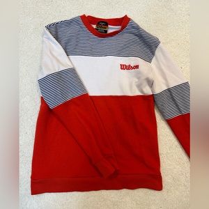 Wilson Crewneck Red, White and Blue